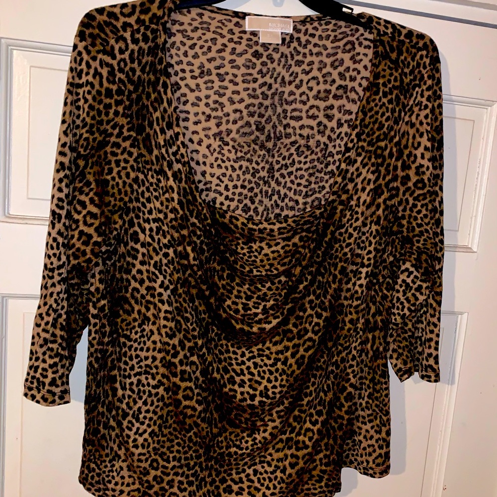 Michael Khors Animal Print Blouse